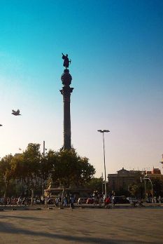 Kolumbusz szobor Barcelona