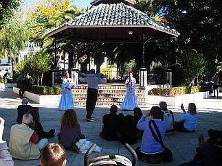Mijas, flamenco, Andalúzia, Spanyol Portál